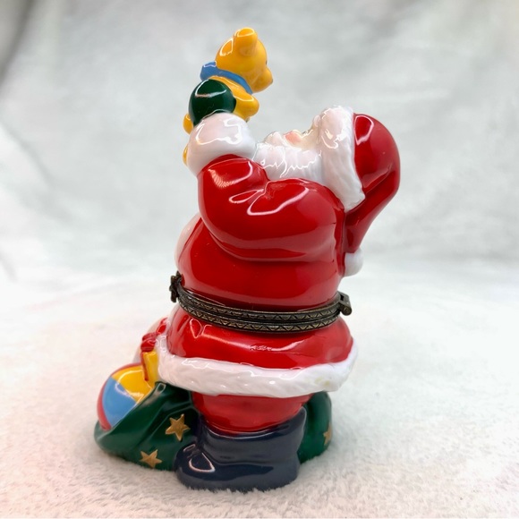 Midwest of Cannon Falls Santa Trinket Porcelain Hinged Box PHB Vintage - Picture 3 of 8